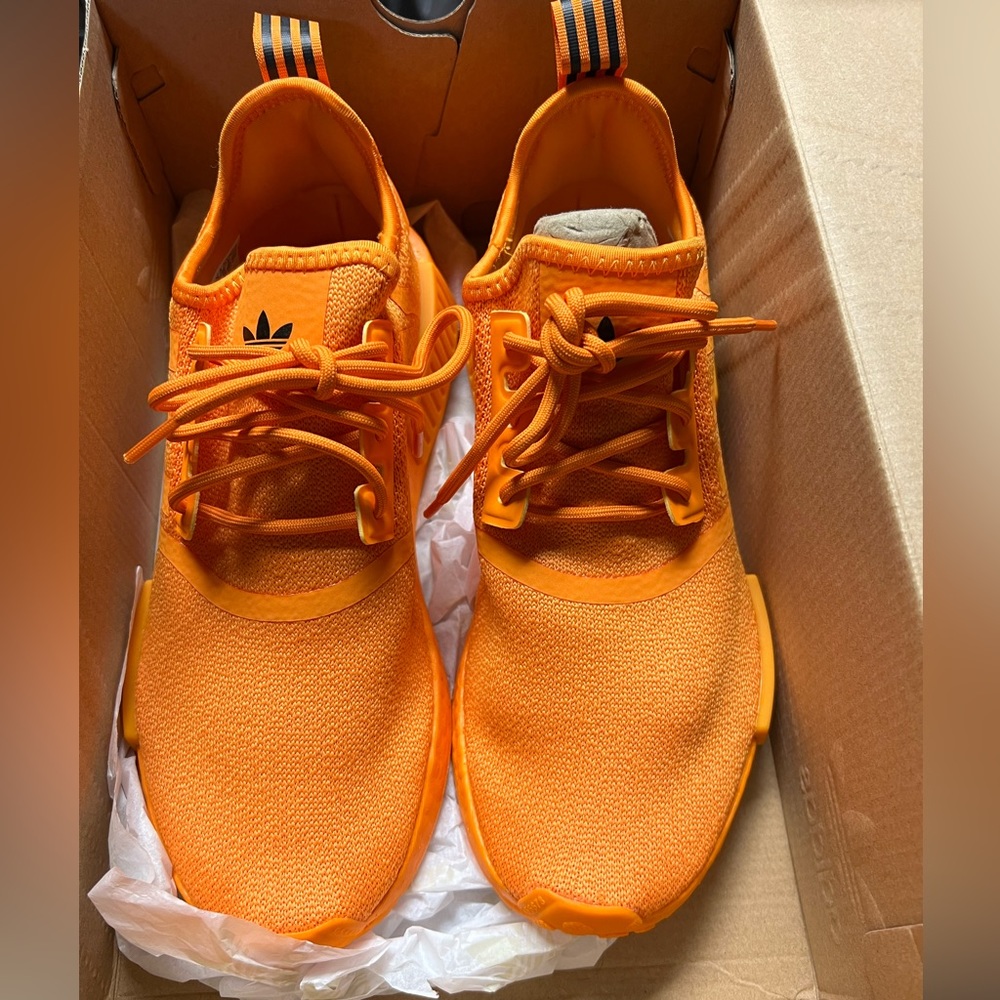Adidas orange womens NMD_R1 size 8.5 NWT